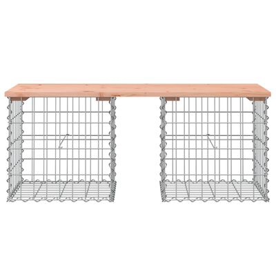 vidaXL tömör duglászfenyő gabion kerti pad 103x44x42 cm