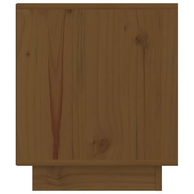 vidaXL mézbarna tömör fenyőfa éjjeliszekrény 40 x 34 x 40 cm