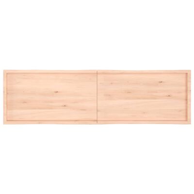 vidaXL kezeletlen tömör fa asztallap 220x60x(2-4) cm