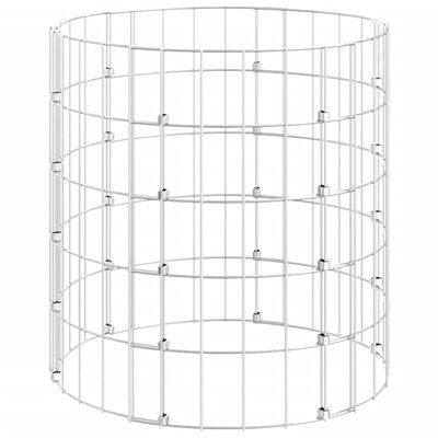 vidaXL kör alakú horganyzott acél gabion oszlop Ø50 x 50 cm