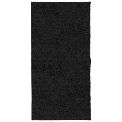 vidaXL PAMPLONA fekete magas szálú bolyhos modern szőnyeg 100 x 200 cm
