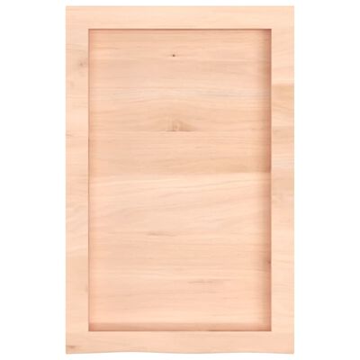 vidaXL kezeletlen tömör fa fürdőszobai pult 40x60x(2-6) cm