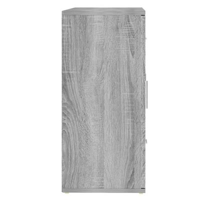 vidaXL szürke sonoma színű szerelt fa tálalószekrény 91x29,5x65 cm