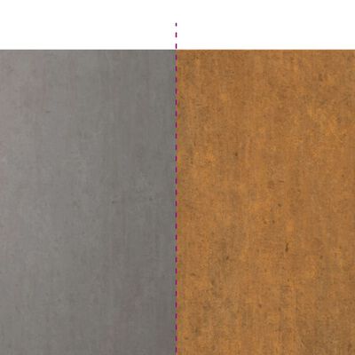 vidaXL 10 db rugalmas corten acél gyepszegély 15 x 103 cm