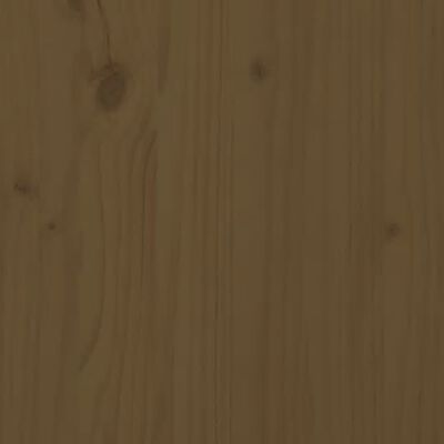 vidaXL mézbarna tömör fenyőfa ágykeret 200x200 cm