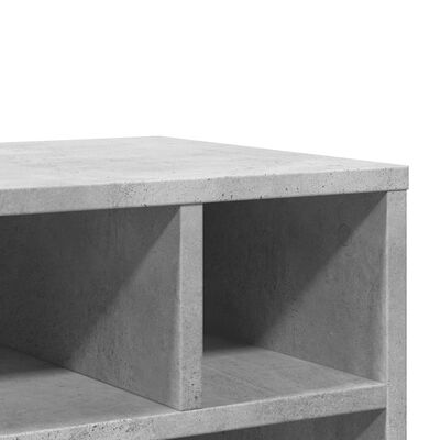 vidaXL betonszürke nyomtatóállvány kerekekkel 41 x 32 x 48 cm