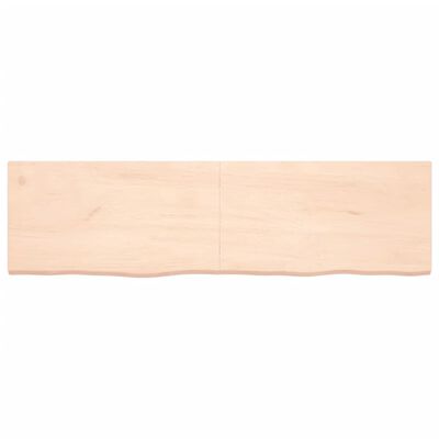 vidaXL kezeletlen tömör fa fürdőszobai pult 180x50x(2-4) cm