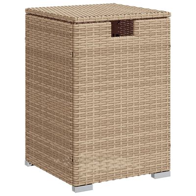 vidaXL bézs polyrattan propántartály borító asztal 40 x 40 x 60 cm