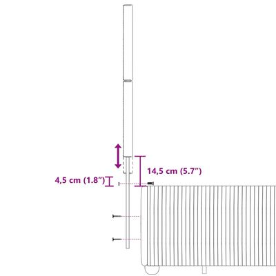 vidaXL világosszürke szövet rugós ágy matraccal 120 x 200 cm