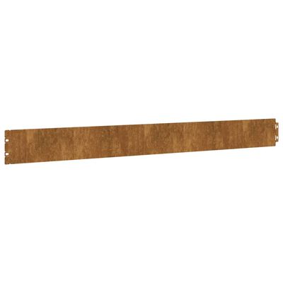 vidaXL 50 db rugalmas corten acél gyepszegély 10 x 103 cm