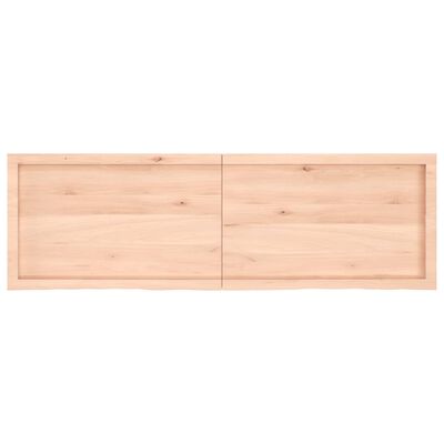 vidaXL kezeletlen tömör fa fürdőszobai pult 160x50x(2-6) cm