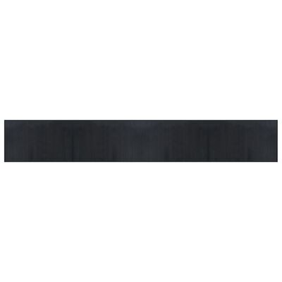 vidaXL négyszögletű fekete bambusz szőnyeg 60 x 400 cm