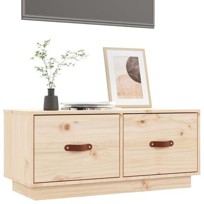 vidaXL tömör fenyőfa TV-szekrény 80 x 34 x 35 cm