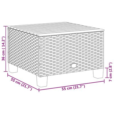 vidaXL 7 részes szürke polyrattan kerti ülőgarnitúra párnákkal