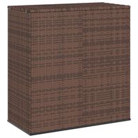 vidaXL barna polyrattan kerti párnatartó doboz 100 x 49 x 103,5 cm