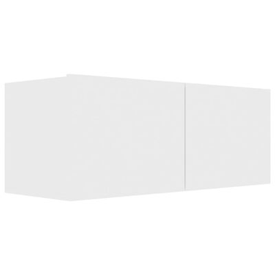 vidaXL fehér szerelt fa TV-szekrény 80 x 30 x 30 cm