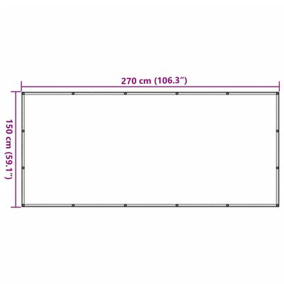 vidaXL zöld HDPE utánfutóháló 1,5 x 2,7 m