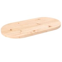 vidaXL tömör fenyőfa ovális asztallap 60 x 30 x 2,5 cm