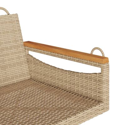 vidaXL bézs polyrattan hintapad 63 x 62 x 40 cm