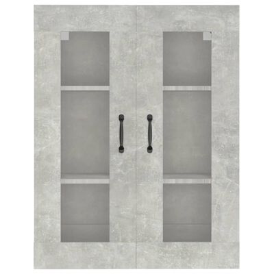 vidaXL betonszürke függő faliszekrény 69,5 x 34 x 90 cm