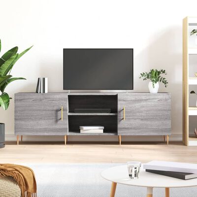 vidaXL szürke sonoma színű szerelt fa TV-szekrény 150x30x50 cm