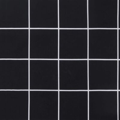 vidaXL fekete kockás oxford-szövet kerti padpárna 120 x 50 x 3 cm