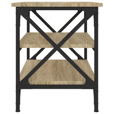 vidaXL sonoma tölgyszínű szerelt fa kisasztal 55 x 38 x 45 cm