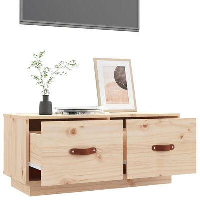 vidaXL tömör fenyőfa TV-szekrény 80 x 34 x 35 cm