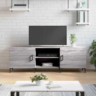 vidaXL szürke sonoma színű szerelt fa TV-szekrény 150x30x50 cm