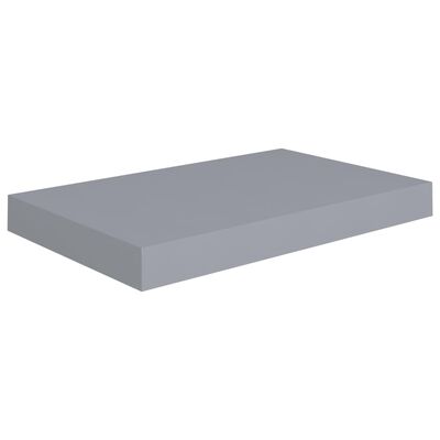 vidaXL 4 db szürke MDF lebegő fali polc 40 x 23 x 3,8 cm