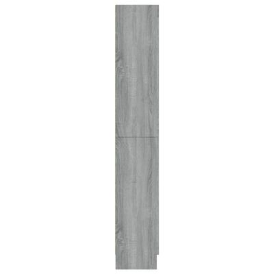 vidaXL szürke sonoma szerelt fa vitrinszekrény 82,5x30,5x185,5 cm