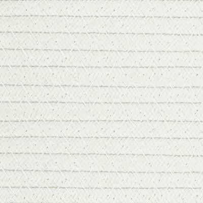 vidaXL bézs-fehér pamut tárolókosár Ø38 x 46 cm