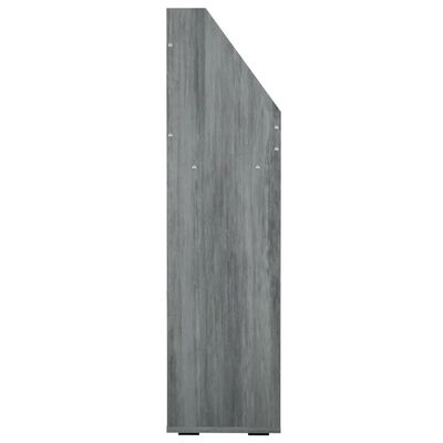 vidaXL betonszürke szerelt fa gyerek újságtartó 71 x 30 x 114 cm