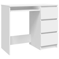 vidaXL fehér szerelt fa íróasztal 90 x 45 x 76 cm