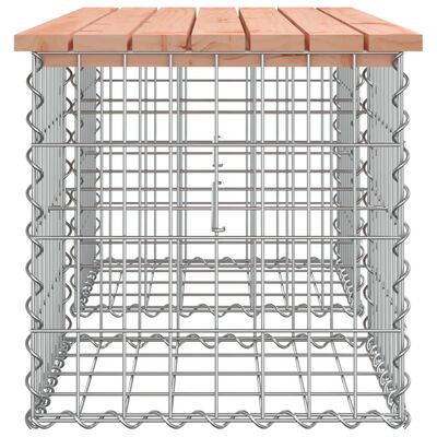 vidaXL tömör duglászfenyő gabion kerti pad 103x44x42 cm