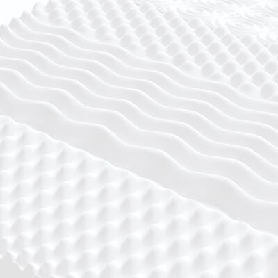 vidaXL krémszínű kihúzható szövet heverő matracokkal 100x200 cm