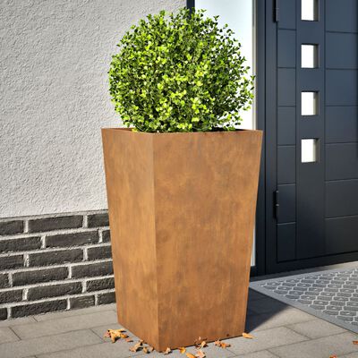 vidaXL 2 db corten acél kerti növénytartó 45 x 45 x 75 cm