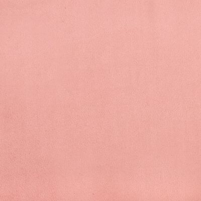 vidaXL rózsaszín bársony rugós ágy matraccal 120 x 190 cm