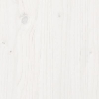 vidaXL fehér tömör fenyőfa ágykeret fejtámlával 180 x 200 cm