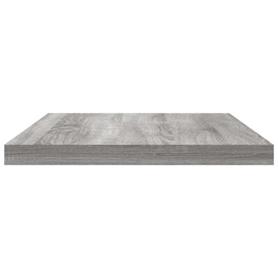 vidaXL 8 db szürke sonoma színű szerelt fa fali polc 40 x 20 x 1,5 cm