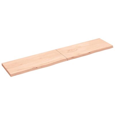 vidaXL kezeletlen tömör tölgyfa asztallap 200x40x(2-4) cm