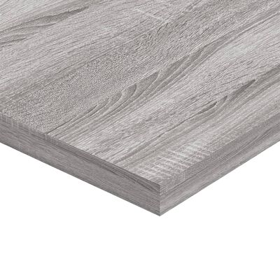 vidaXL 4 db szürke sonoma színű szerelt fa fali polc 100 x 30 x 1,5 cm