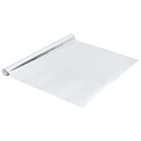 vidaXL magasfényű ezüst öntapadó PVC bútorfólia 500 x 90 cm