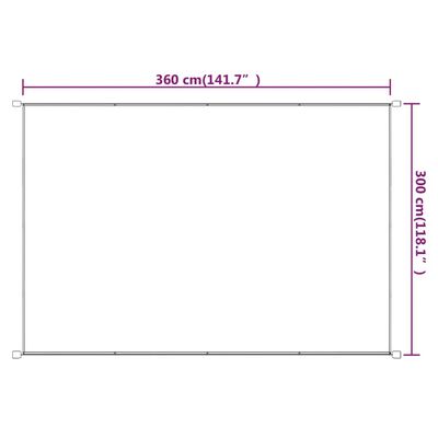 vidaXL bézs oxford-szövet függőleges napellenző 300x360 cm