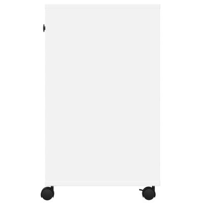 vidaXL fehér nyomtatóállvány kerekekkel 60x40x68,5 cm