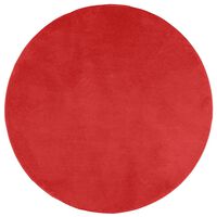 vidaXL OVIEDO piros rövid szálú szőnyeg Ø 160 cm