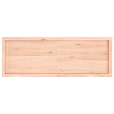 vidaXL kezeletlen tömör tölgyfa asztallap 140x50x(2-6) cm