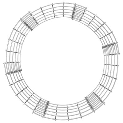 vidaXL kör alakú horganyzott acél gabion oszlop Ø50 x 50 cm