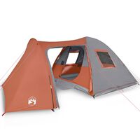 vidaXL 6 személyes narancssárga vízálló kupolás családi sátor