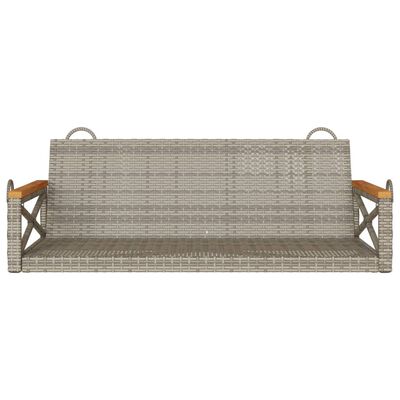 vidaXL szürke polyrattan hintapad 109 x 62 x 40 cm